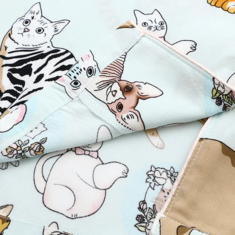 Pijama Funny Cats Americano Feminino Curto