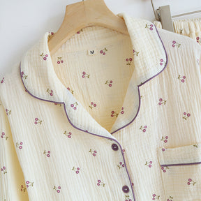 Pijama Doce Cereja Americano Feminino Longo