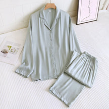 Pijama Nocturna Feminino Longo em Viscose