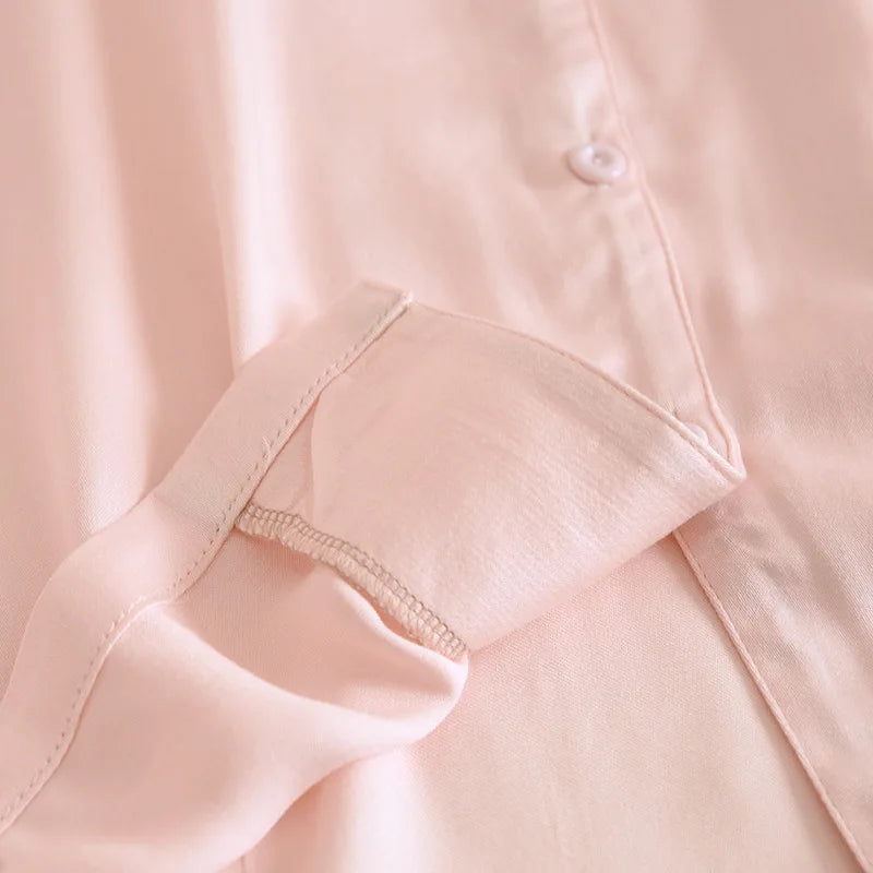 Pijama Nocturna Feminino Longo em Viscose