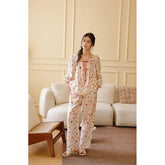 Pijama Aurora de Algodão Feminino Longo