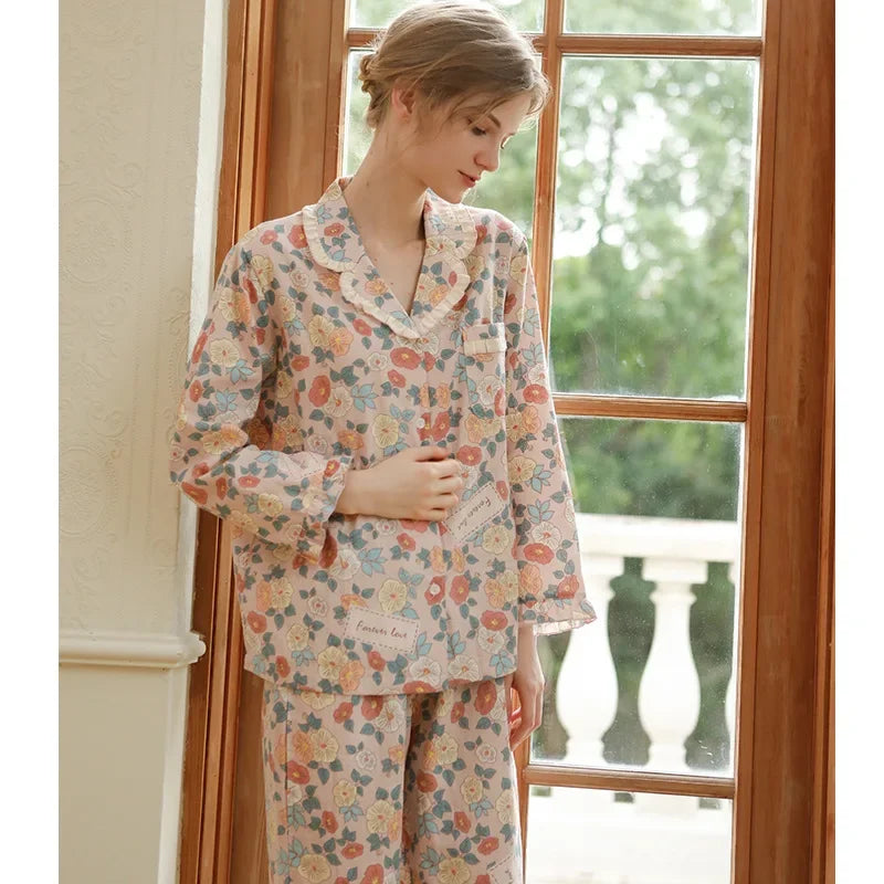 Pijama Adélia Americano Feminino Longo