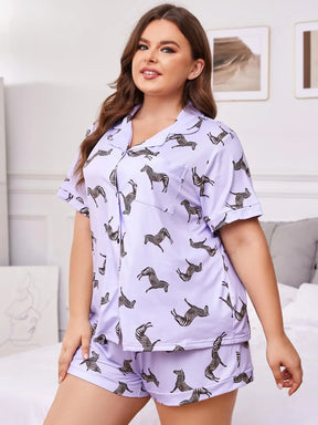 Pijama Chic Safari Plus Size Feminino