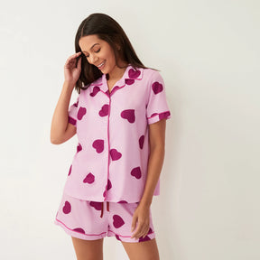 Pijama Valentine Americano Feminino Curto