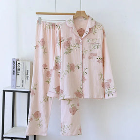Pijama Sonhos de Primavera Americano Feminno Longo