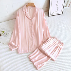 Pijama Nocturna Feminino Longo em Viscose