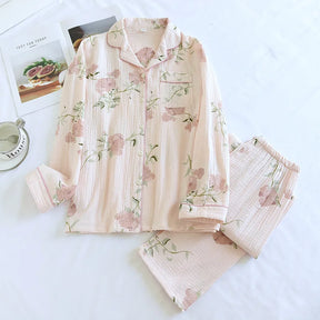 Pijama Sonhos de Primavera Americano Feminno Longo