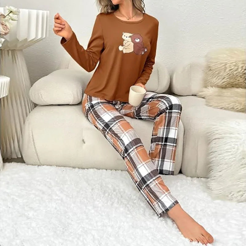 Pijama Cozy Bears Feminino Longo