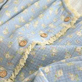 Pijama Flor da Manhã Feminino Longo em Algodão