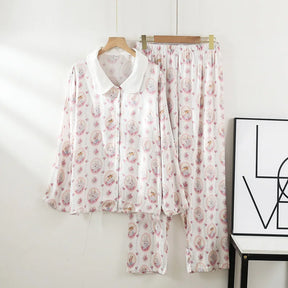 Pijama Dream Bunny Feminino Longo em Viscose