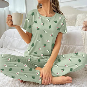 Pijama Avocado Feminino Longo