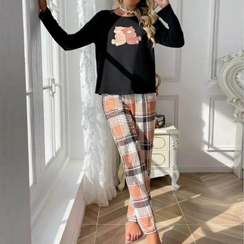 Pijama Cozy Bears Feminino Longo