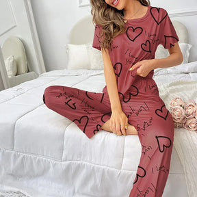 Pijama Fall In Love Feminino Longo