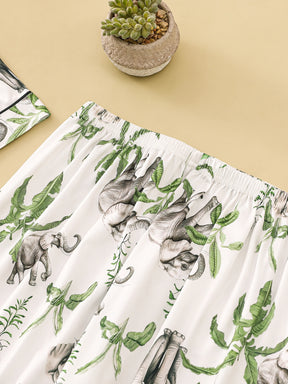 Pijama Jardim Sereno Feminino Longo