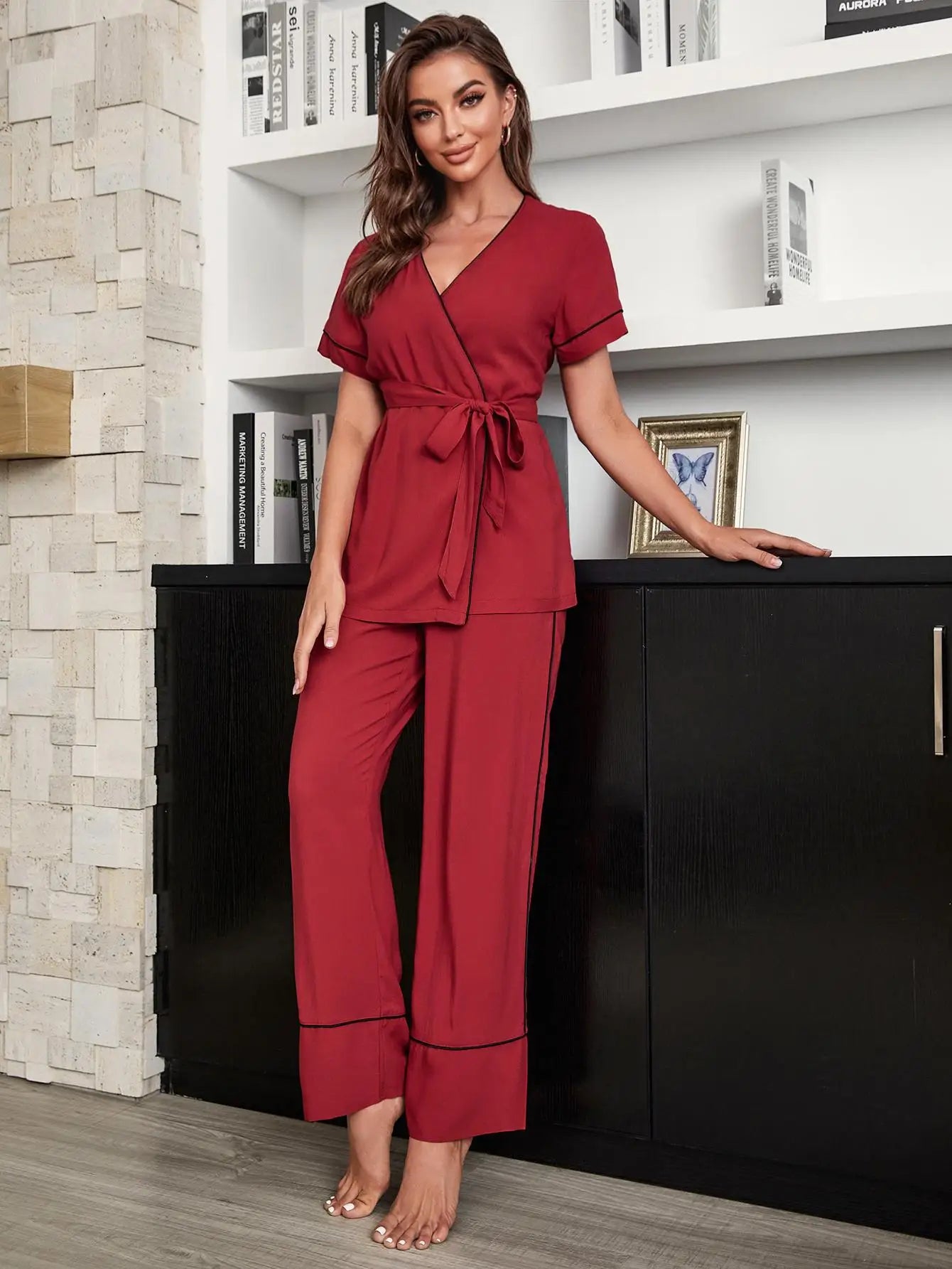 Pijama Time Off Feminino Longo