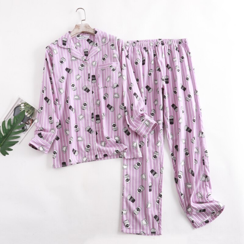 Pijama Coffee Time Americano Feminino Longo