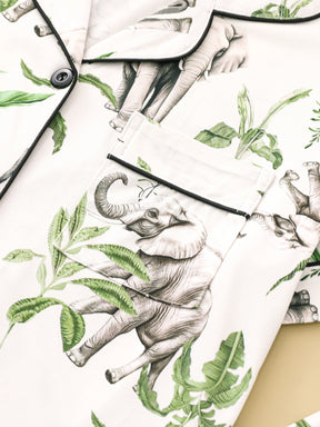 Pijama Jardim Sereno Feminino Longo