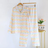 Pijama Casa Poesia Feminino Longo em Algodão