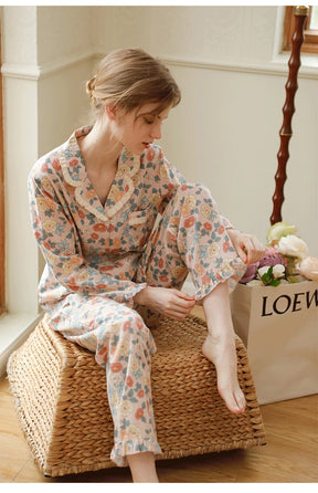 Pijama Adélia Americano Feminino Longo