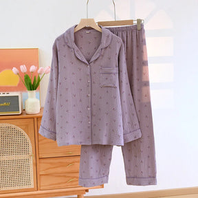 Pijama Doce Cereja Americano Feminino Longo