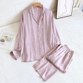 Pijama Nocturna Feminino Longo em Viscose