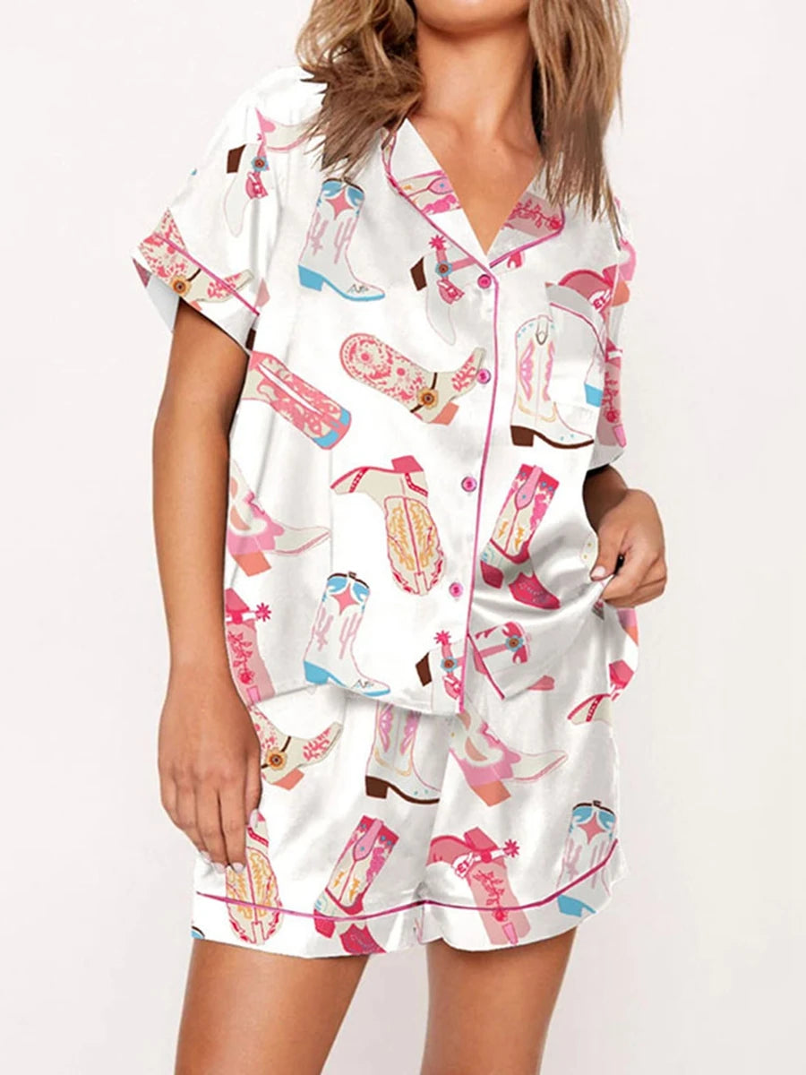 Pijama Go West Americano Feminino Curto