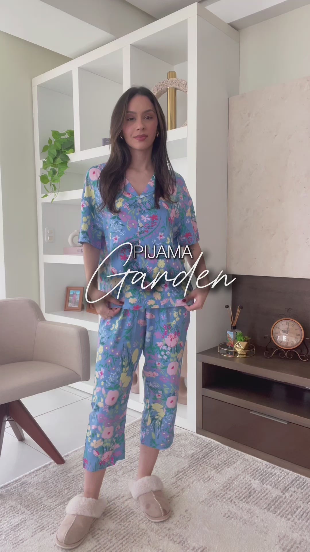 Pijama Garden Americano Feminino Longo