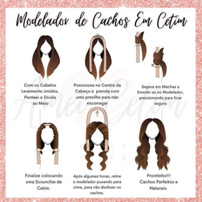 Modelador de Cachos de Cetim - Efeito Babyliss Sem Calor