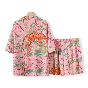 Pijama Jungle Americano Feminino Curto