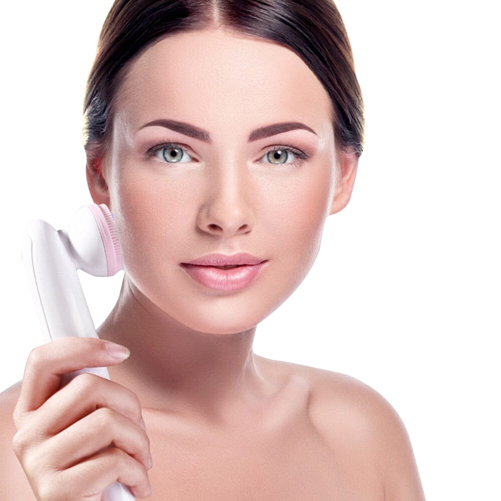 Escova de Limpeza Facial Profunda 2 em 1 - Cleasing Brush - Elétrica